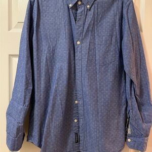 American Eagle Outfitters Casual Blue Button-Down Shirt